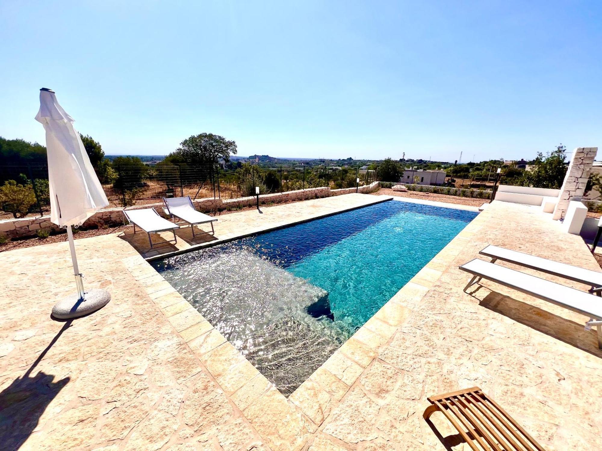 Ostuni Bloom Piscina Acqua Salata Vista Mare Villa Exterior photo